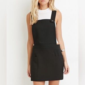 Forever 21 L black skirt overalls